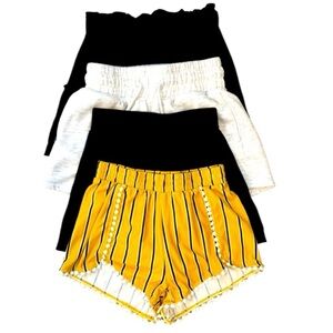 Xsmall Shorts Lot - Ardene, Bluenotes & Harlow Elastic Waist Shorts Lot